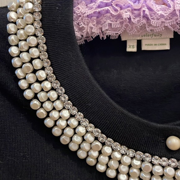 Kate Spade, black cardigan. XS. - Picture 2 of 12